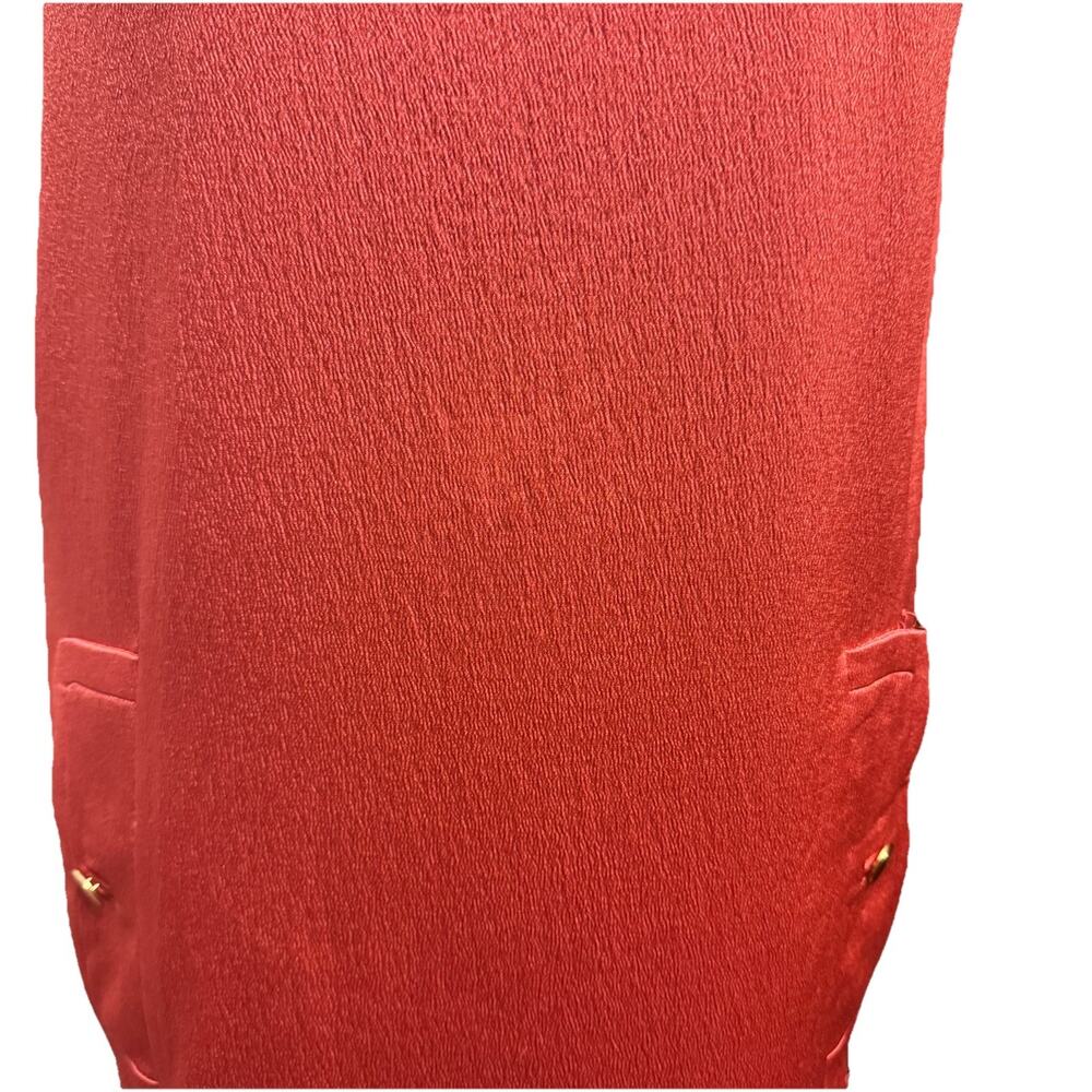 Diane Von Furstenberg Dress 4 Silk Shift Dress FLAW Read Salmon Pink Office Chic - Picture 9 of 12